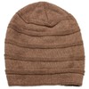 Caspar MU202 Warm Knitted Beanie Hat with Fleece Lined, khaki