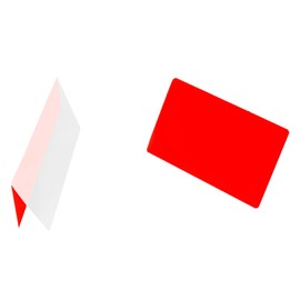 LAM-IT-ALL Hot Laminating Pouches Military Card (Pack of 200) 10 mil 2-5/8 x 3-7/8 Red/Clear