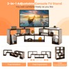 Tangkula 3 Pieces Console TV Stand, Free-Combination Entertainment Center for
