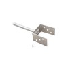 B2 Post Anchor Post Anchor U-Shaped with Pivot Galvanised Steel