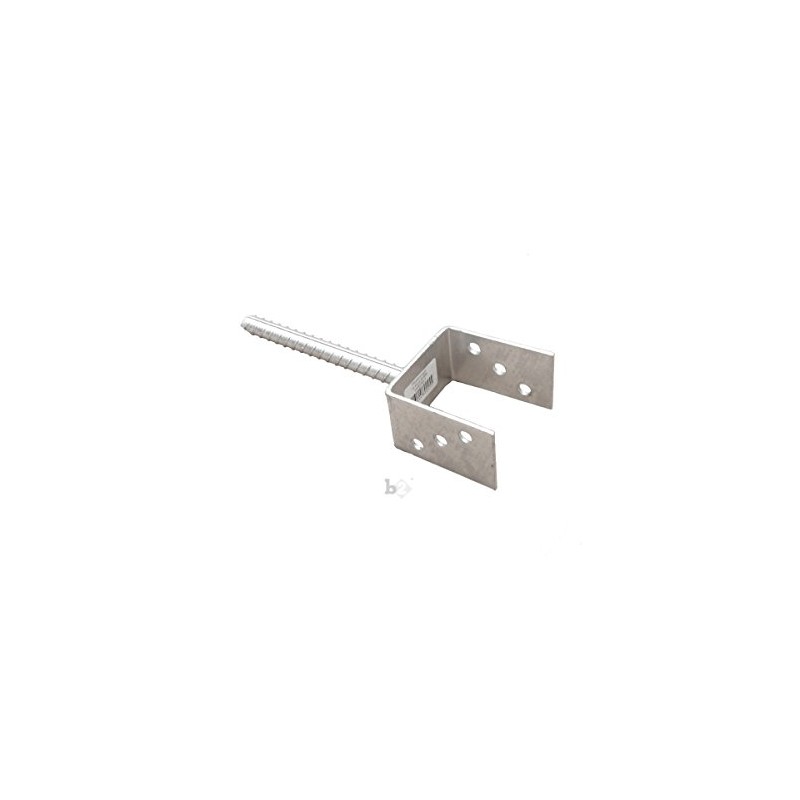 B2 Post Anchor Post Anchor U-Shaped with Pivot Galvanised Steel