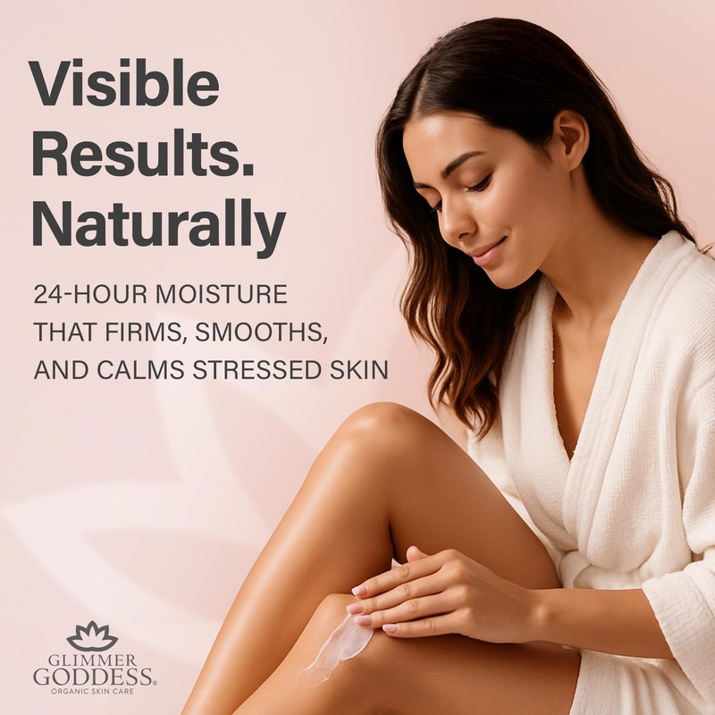 GLIMMER GODDESS Organic Whipped Body Butter Cream - with Shea