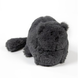 TreVee Black Cat Stuffed Animal Plushie, Mini Kitten Cute Soft Plush (Shadow)