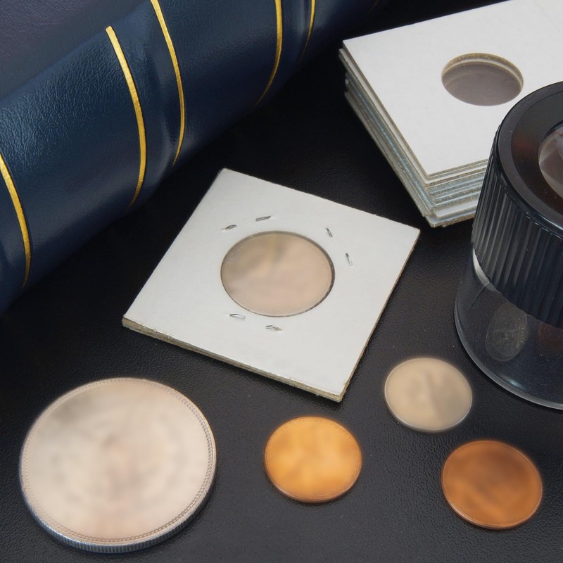 uxcell Coin Flips 2" x 2", 100 Pack Cardboard Coin