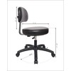 Chair Master Round Vinyl Chair/Stool-Black-for Garage, Counters, Shop, Kitchen, Computer
