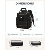 BAFAMYE Large Travel Makeup Bag with 2 Removable Case, Dual-Shoulder