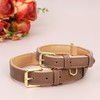 Jumpress Leather Dog Collar for Small Medium Large Dogs, Soft