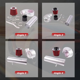 SIDG22RD03B Cold Air Intake Kit Compatible with Dodge Ram 1500 2500 3.9 5.2 5.9 V6 V8 ，Replace SI-DG-22RD-03-B