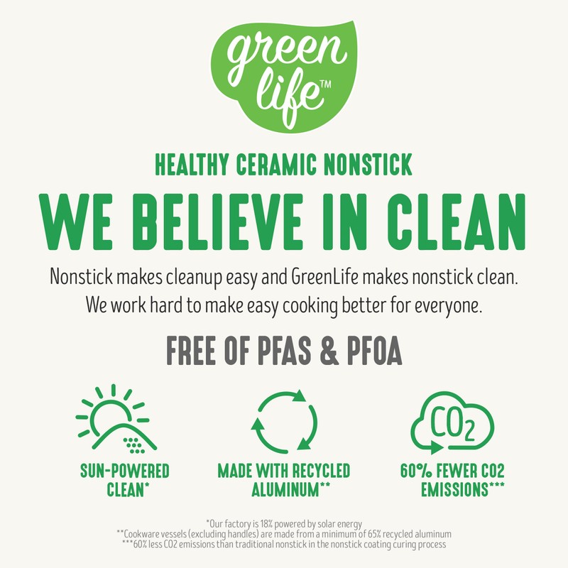 GreenLife Non Stick Fry Pan Set (7" & 10"), Non-Toxic