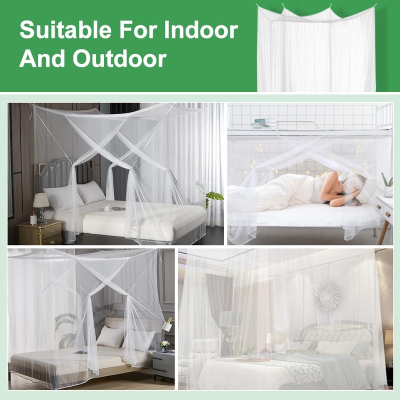 BUZIFU Mosquito Net Double Beds 200 x 200 x 180