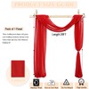 PATYDEST Wedding Arch Draping Fabric Red Drapery 20FT Sheer Chiffon
