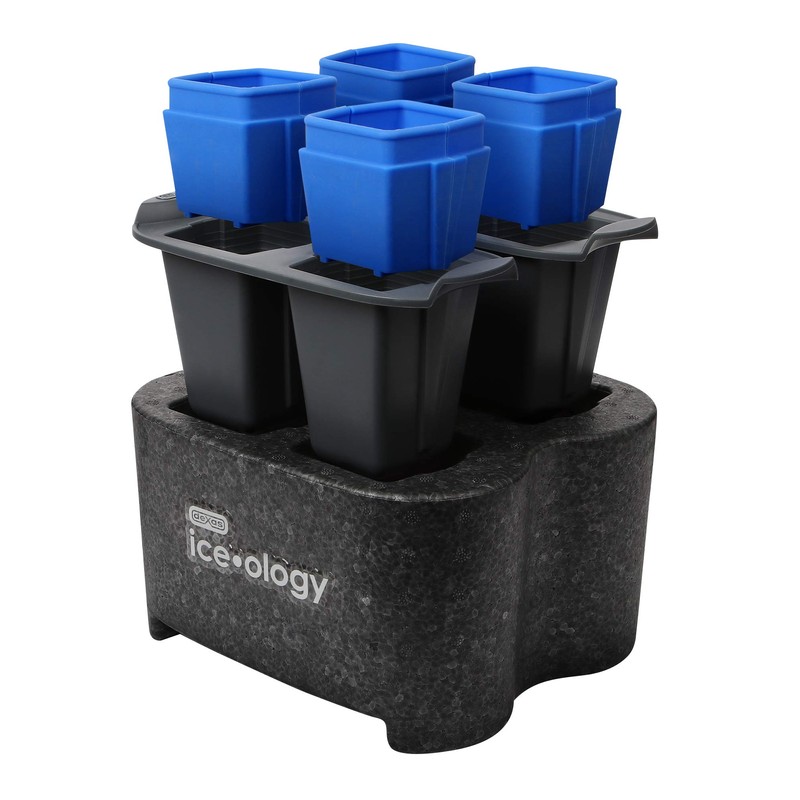 Dexas ice•ology Silicone Clear Ice Maker Tray for Crystal Clear