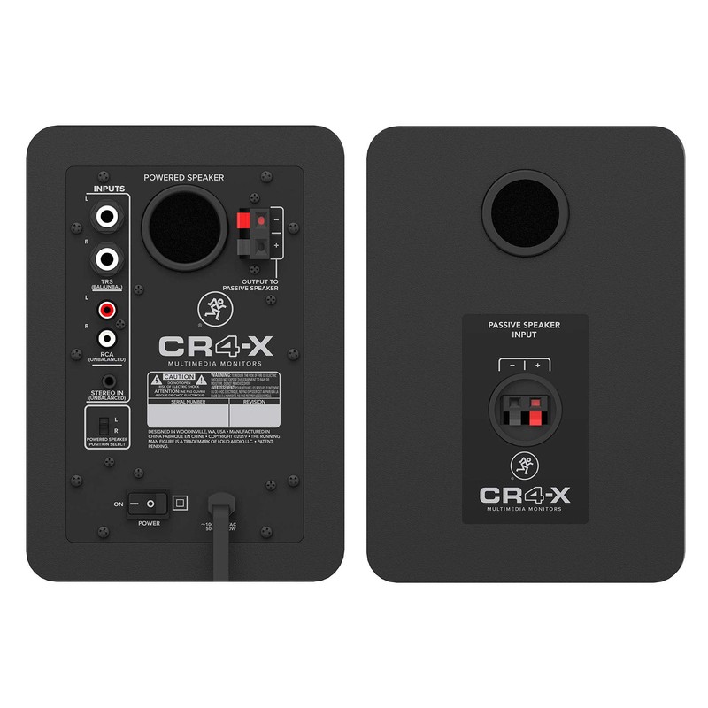 Mackie (2) CR4-X 4" 50w Creative Reference Multimedia Studio Monitors