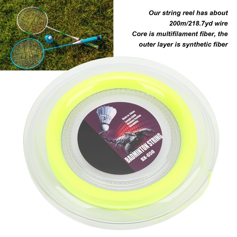 Leapiture 0.72mm 200m Badminton Racket String Reel Professional Tennis Racket