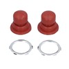 BAOFUYA 2-Piece Primer Bulb with Rings, Easy to Replace Lawnmower