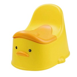 Harilla Toilet Training Potty Real Feel Non-Slip with Cover Realistic Travel Toilet Potty Seat for Outdoor Toddlers Kids Yellow