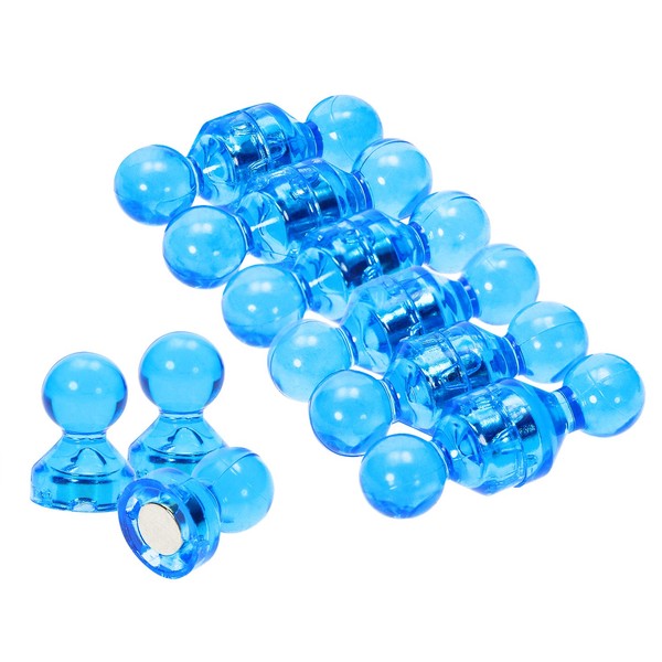 Tupalizy 15 Pack Acrylic Refrigerator Magnets for Whiteboards Fridge Push