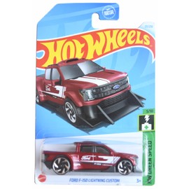 Hot Wheels Ford F 150 Lightning Custom, HW Green Speed 5/10 [red] 37/250