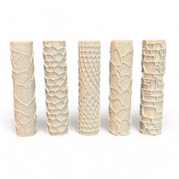 NorthFen Texture Roller 5 Pack Gaming Terrain Bundle for D&D,