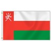 Large Oman Flag,3x5 FT Omani 75D Outdoor BannerArmish Decor for