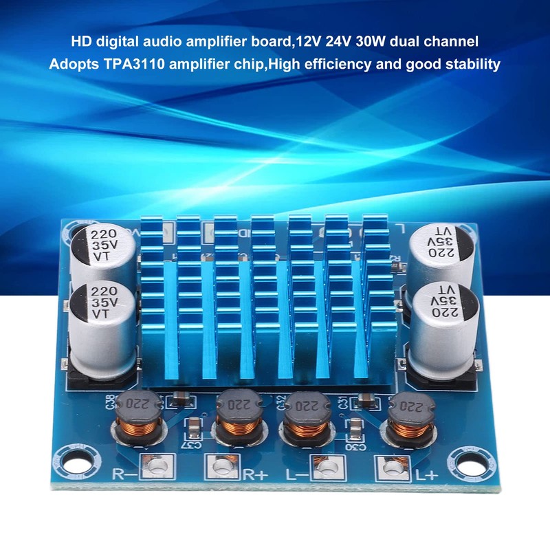 HD Digital Power Amplifier Board 12V 24V 30W AMP Board