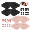 4 Antifaz 3d Dormir Respirable Adjustable Ojos Mascartapone