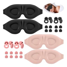 4 Antifaz 3d Dormir Respirable Adjustable Ojos Mascartapone                                                                                           