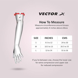 VECTOR X VNS-004 Elbow Support | Colour: Black | Size: Large | For Men & Boys | Material: Elasticized Fabric | Maintain Competitive Edge | Long Lasting Durability | Perfect for Sports