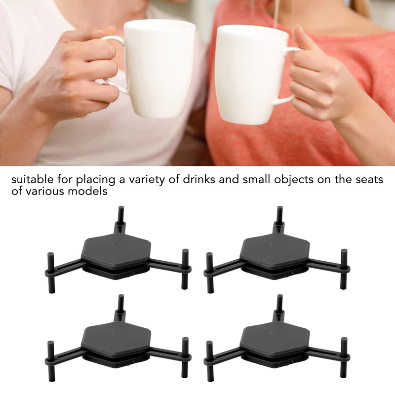 4Pcs Hexagonal Coaster Stylish Adjustable Multipurpose Hexagonal Coasters for Drinks