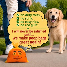 Dog Poop Bags, Make Poop Bags Great Again, 60 Count, Unscented, Leak Proof