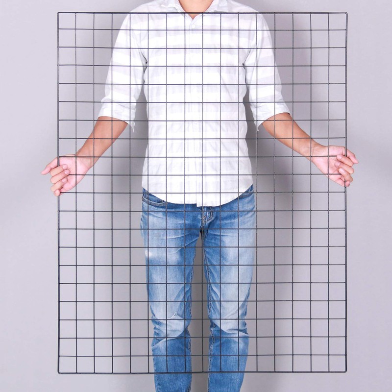 Kaforise Vinyl Dipped Wire Wall Grid Panel, Multifunction Photo Hanging