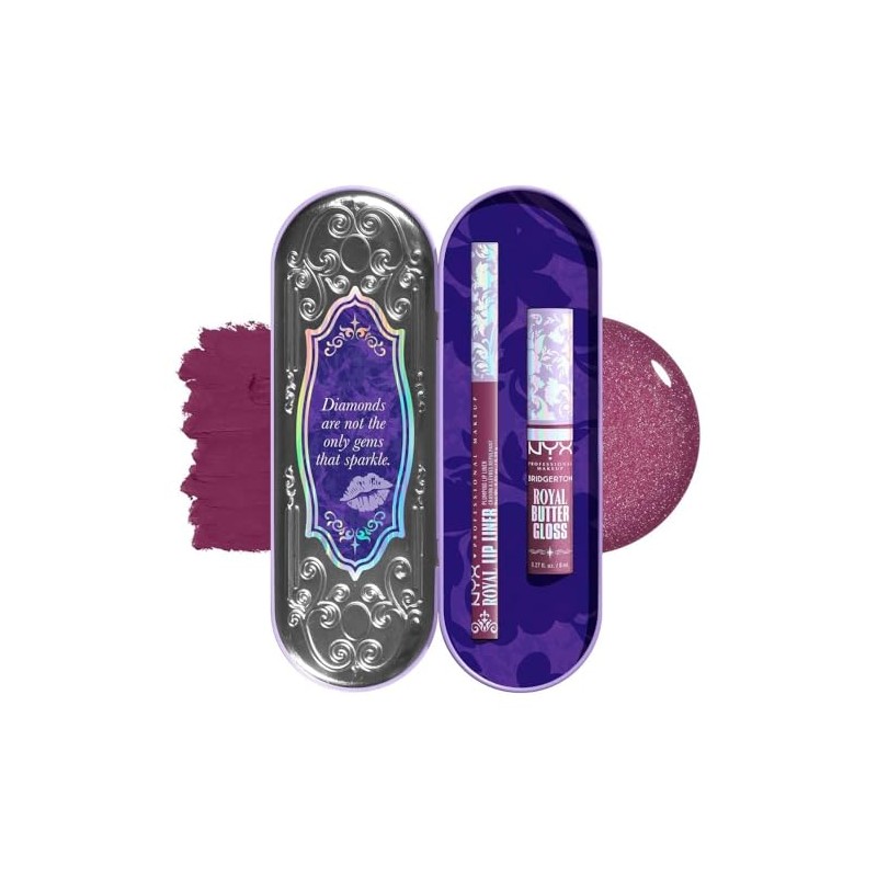 Nyx Professional Makeup, Bridgerton Kit de Labios Tonos Amethyst amour