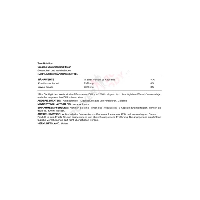 Trec Nutrition Creatine 400.00