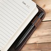 Fausta Heart Embossed Refillable Brown Leather Journal for Writing, 256