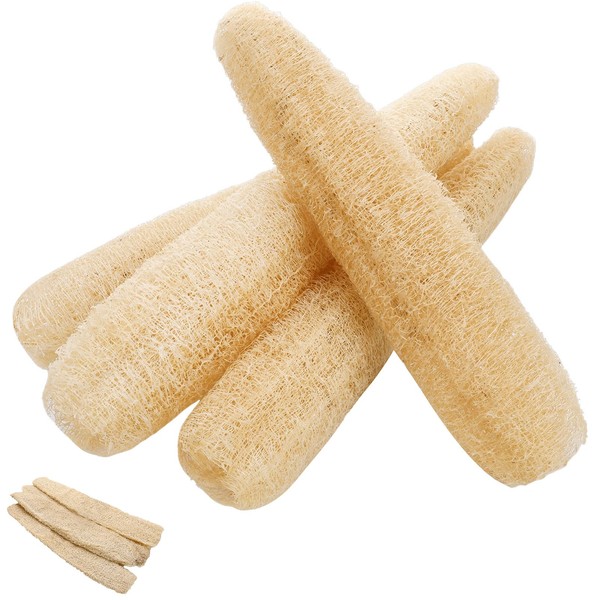 ZhouBoat 15.7-19.7 inches Natural Loofah Sponges Pack of 4 for