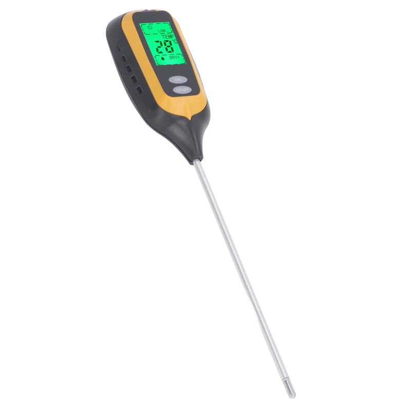Soil Moisture Meter 4 in 1 Digital Backlight Plant Temperature