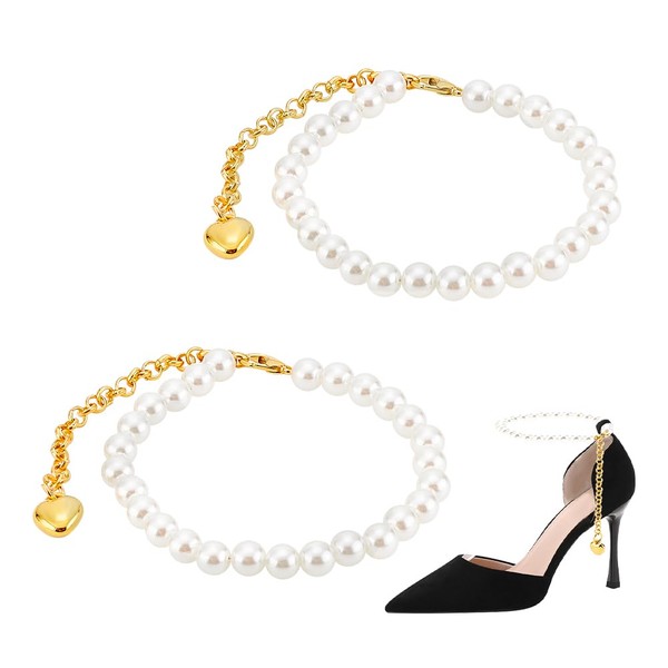 PH PandaHall High Heel Shoe Strap Laces with Beads to