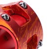LUNJE 31.8/35x35mm Aluminum Alloy Bicycle Bar Stem Hollow Cycling Short