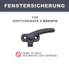 3D-Druck Camper Window Locks in Black/Burglary Protection/Latch for Dometic Seitz