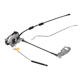 Rear Door Latch Assembly with Cable & Rod Door Latch Compatible with Ford 1992-2019 E150 E250 E350 Rear Right Door Latch Lock Assembly Replaces OE#8C2Z-15431A02-C 6C2Z-15431A02-AA