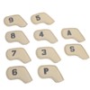 10PCS Golf Head Protective Covers Waterproof PU Material Golf Putter