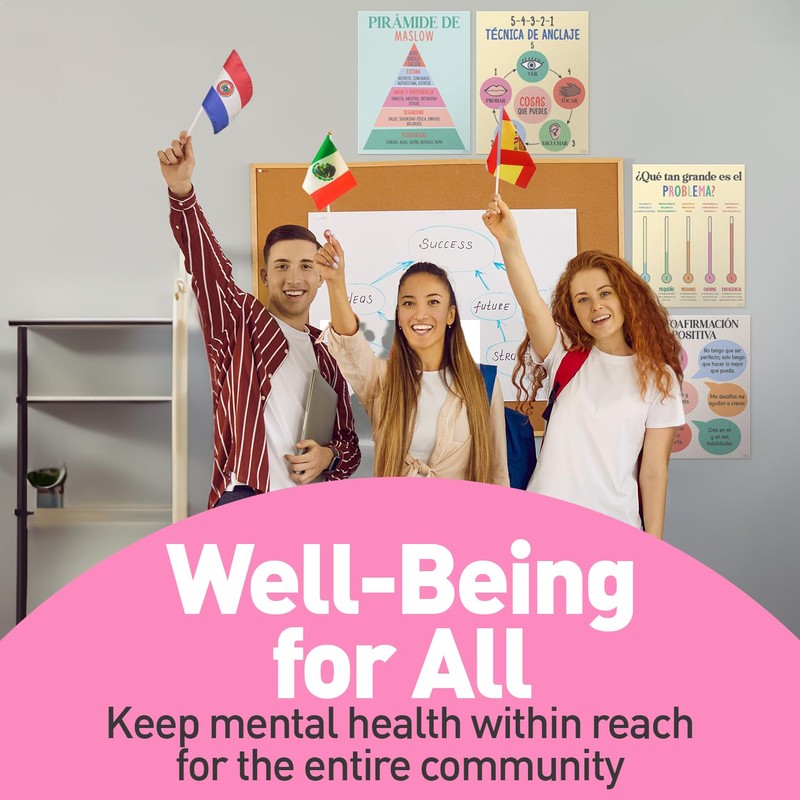 Sweetzer & Orange S&O Spanish Language Mental Health Posters for