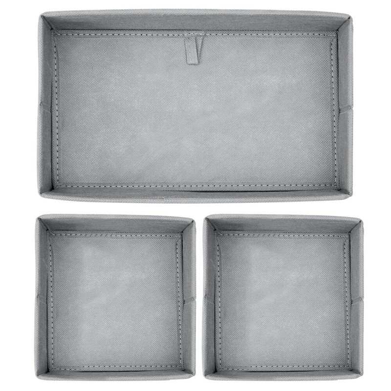 mDesign Set of 3 Storage Boxes - Three Organisers in