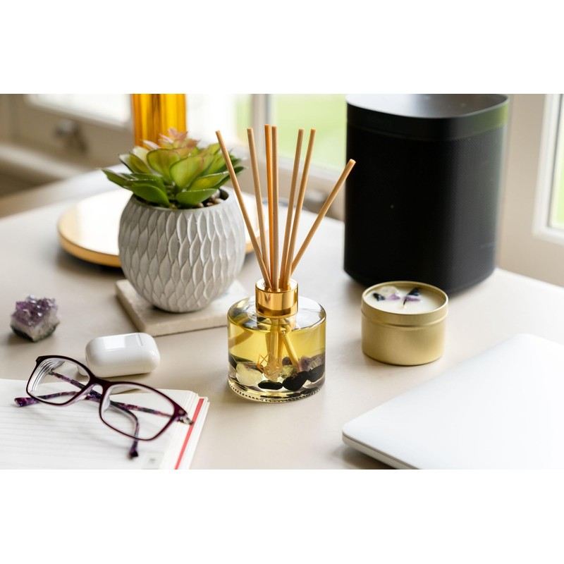 Aluminate Life Crystal Infused Reed Diffuser, 4 OZ, Transformation -