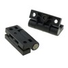 ZZHXSM 2PCS 42x36x12.5mm Black Plastic Damping Adjustable Hinge Torque Hinge