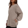 WIHOLL Crewneck Sweatshirts Women with Pockets Long Sleeve Tops Fleece