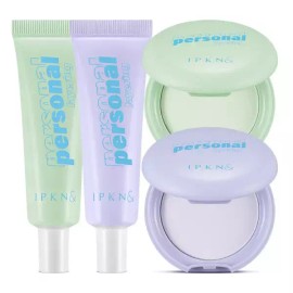 Ipkeun 입큰 퍼스널 톤코렉팅 베이스+블러팩트 세트 피부진정+톤업+유분제거 [베이스 라벤더] Ipkeun Personal Tone Correcting Base + Blur Pact Set Skin Soothing + Tone-Up + Oil Control [Base Lavender]