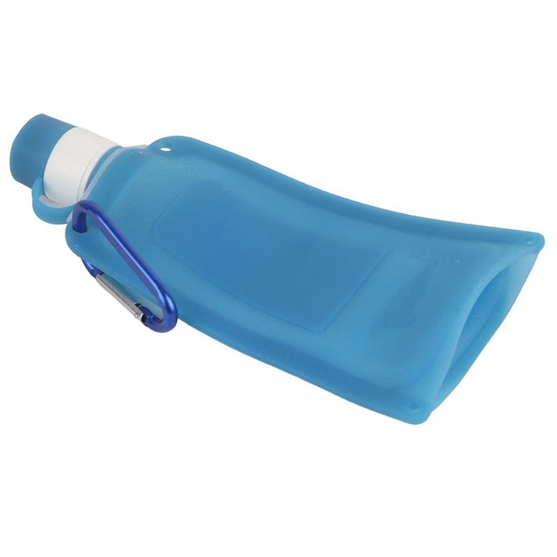 500ml Portable Foldable Water Bottles Collapsible Silicone Water Pouch for