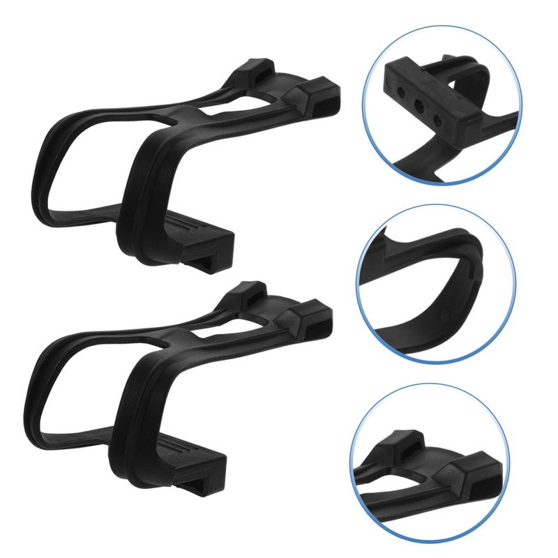 Totority 1 Pair Exercise Bike Toe Cage Replaceable Footrest Clips