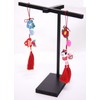 MIYUKI R60052 Hanging Hina Dedicated Stand, Black